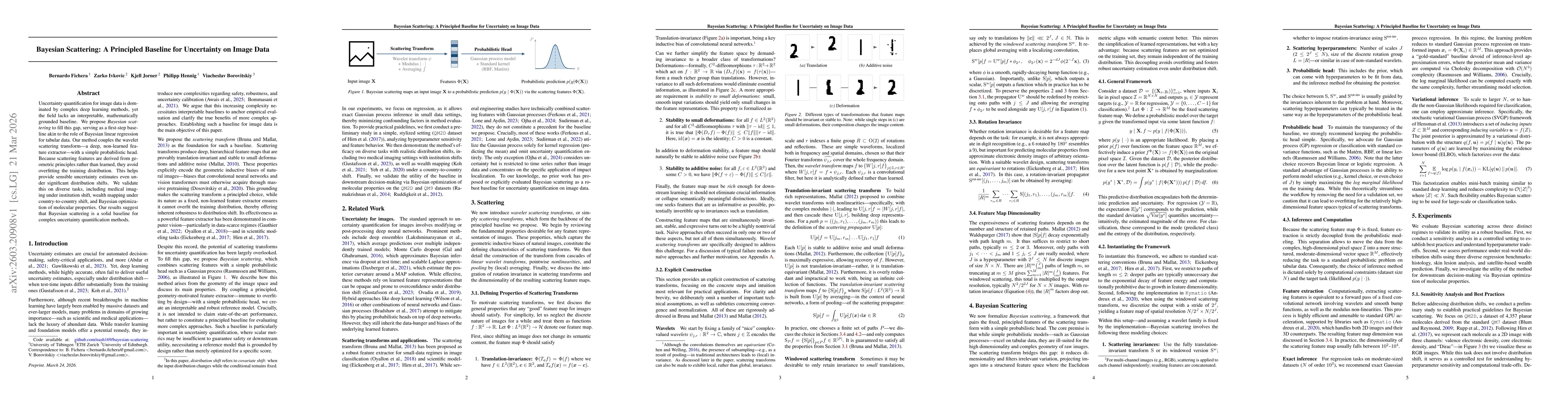 Thumbnail for Bayesian Scattering: A Principled Baseline for Uncertainty on Image Data