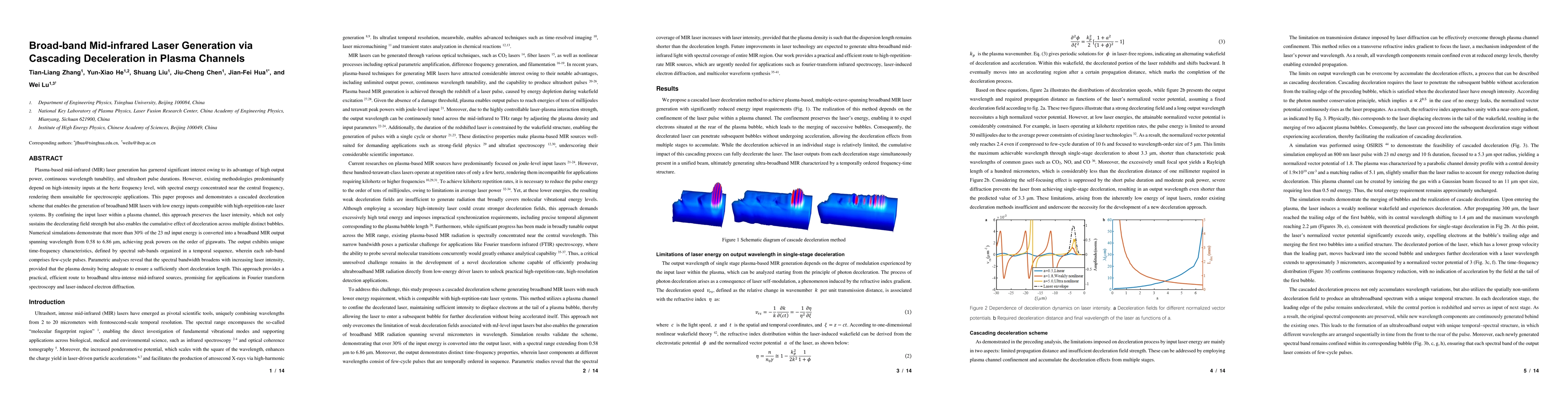 Thumbnail for Broad-band Mid-infrared Laser Generation via Cascading Deceleration in Plasma Channels