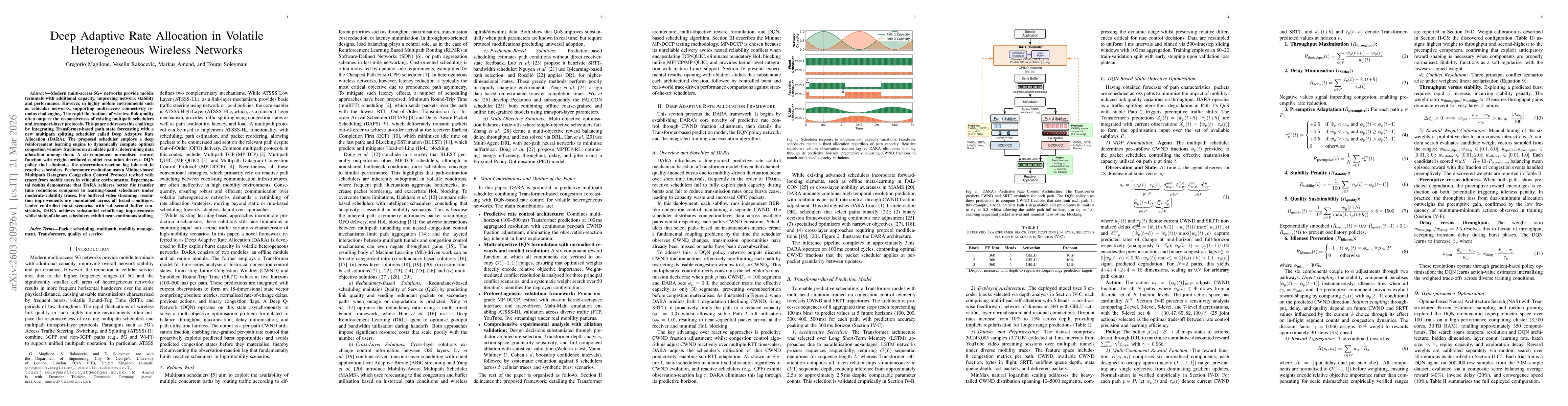 Thumbnail for Deep Adaptive Rate Allocation in Volatile Heterogeneous Wireless Networks