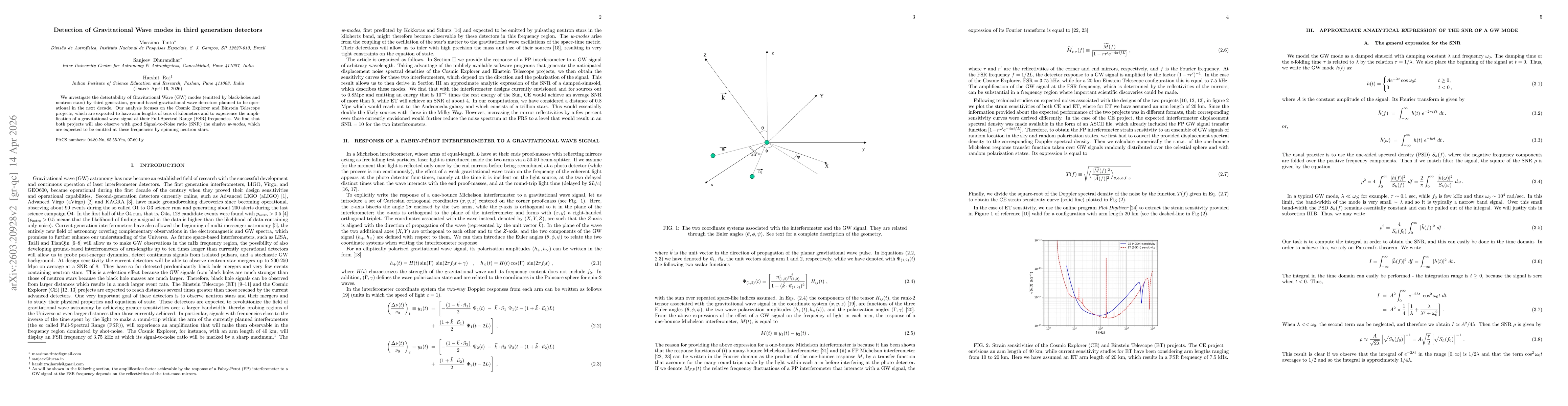 Thumbnail for Detection of Gravitational Wave modes in third generation detectors