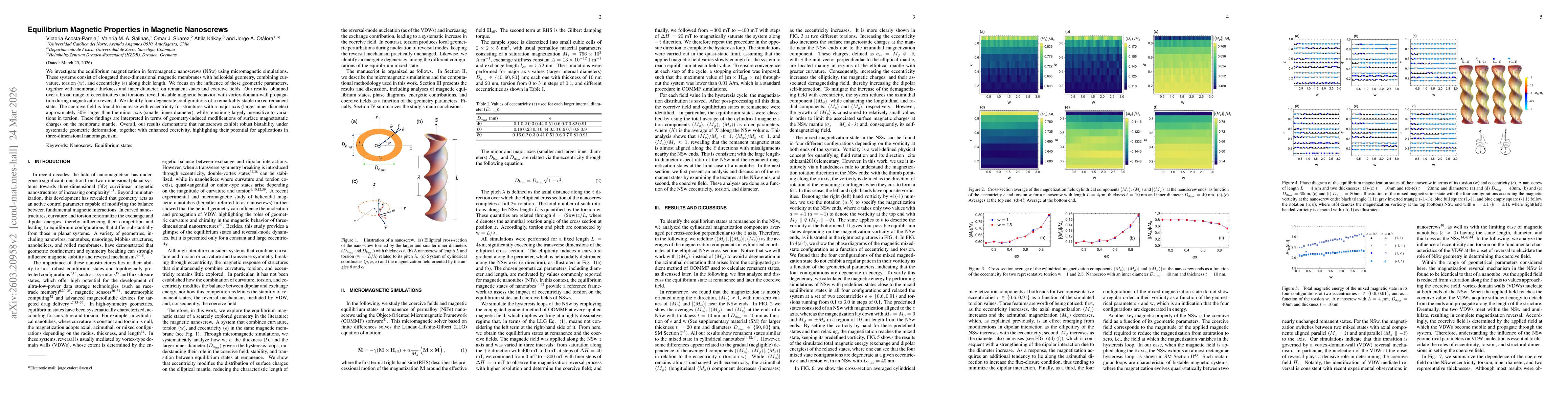 Thumbnail for Equilibrium Magnetic Properties in Magnetic Nanoscrews