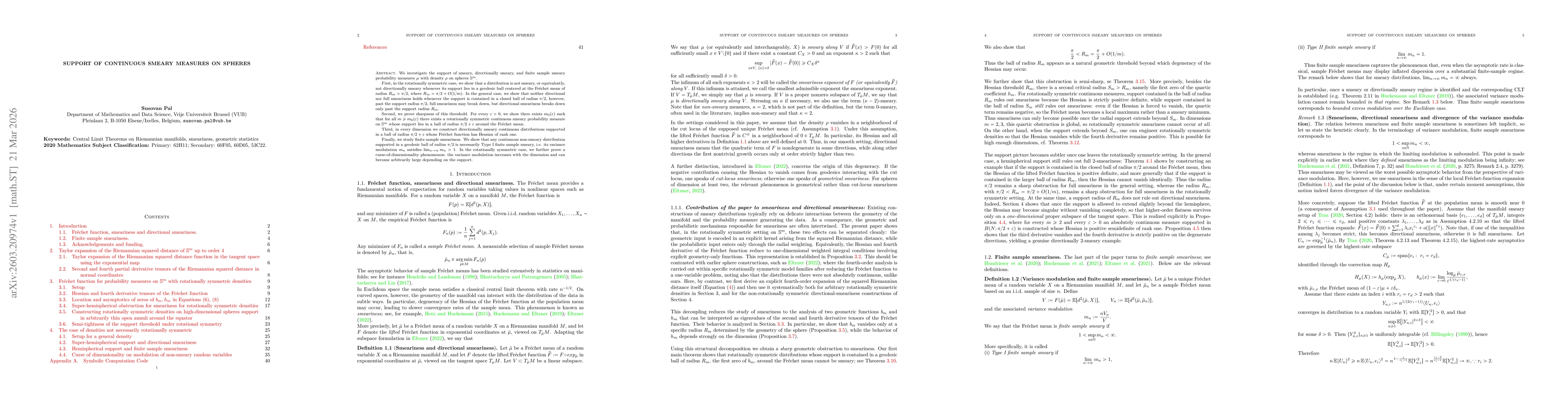 Thumbnail for Support of Continuous Smeary Measures on Spheres