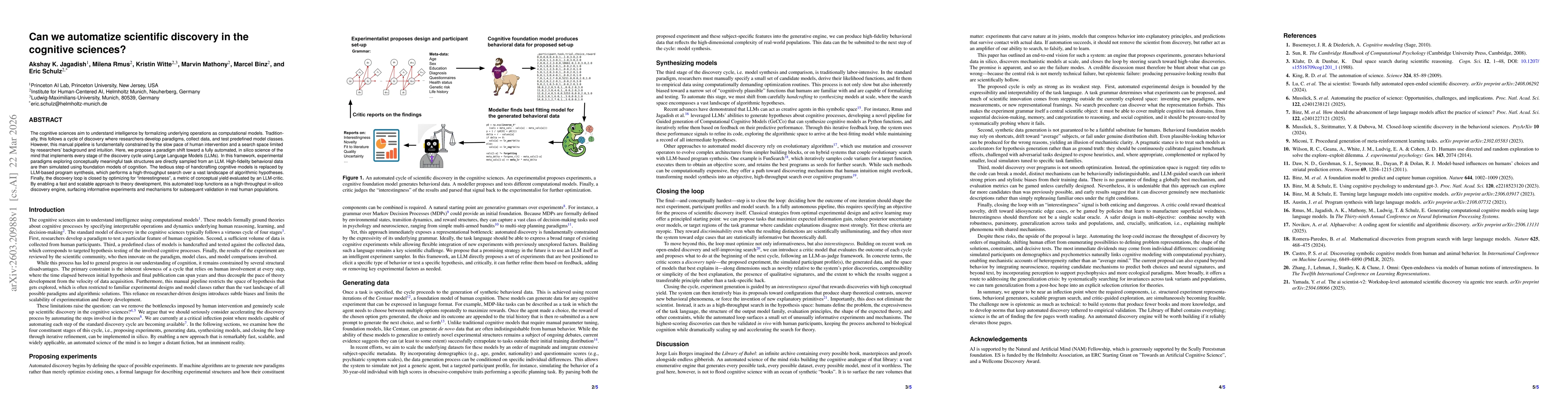 Thumbnail for Can we automatize scientific discovery in the cognitive sciences?