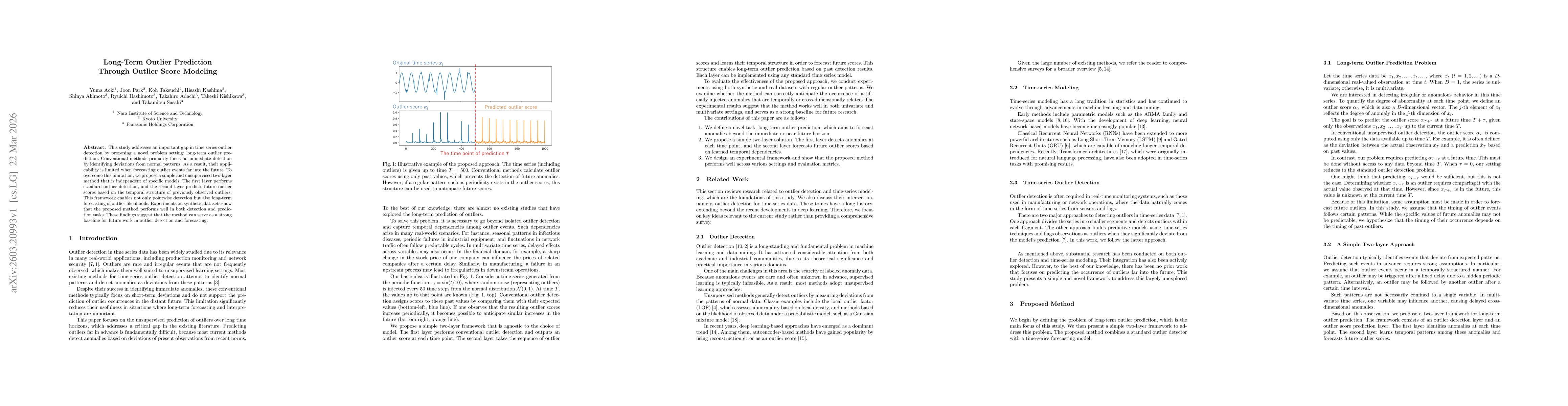Thumbnail for Long-Term Outlier Prediction Through Outlier Score Modeling