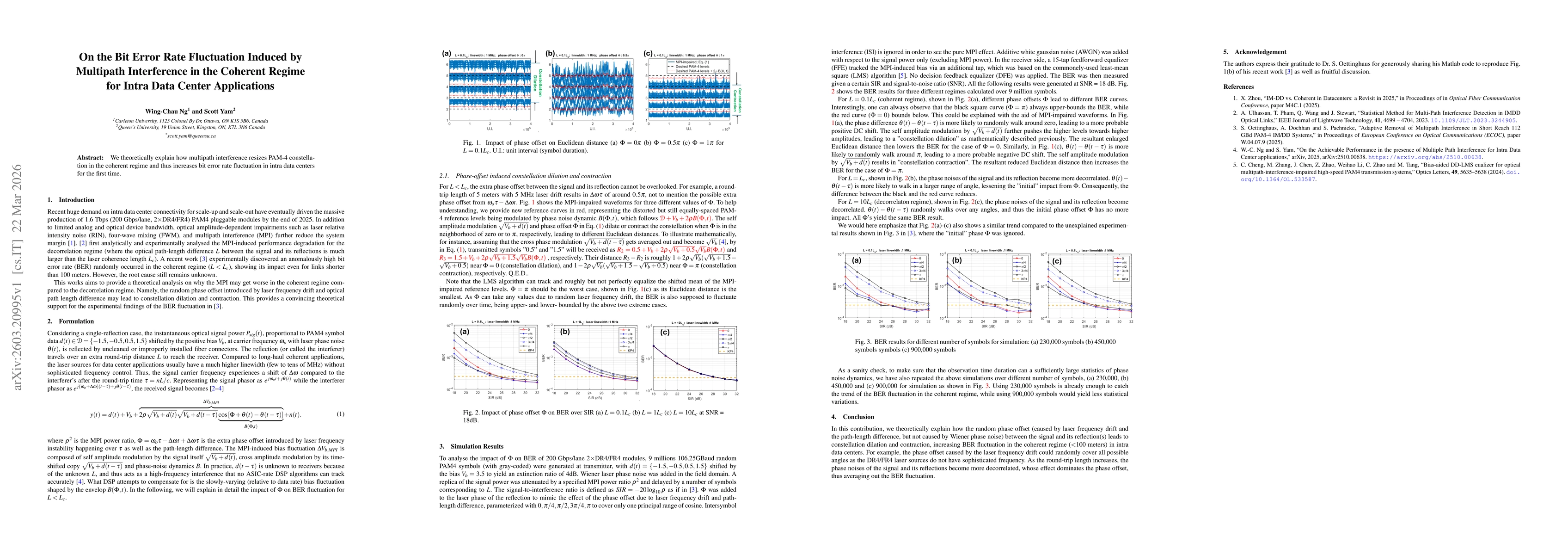 Thumbnail for On the Bit Error Rate Fluctuation Induced by Multipath Interference in the Coherent Regime for Intra Data Center Applications