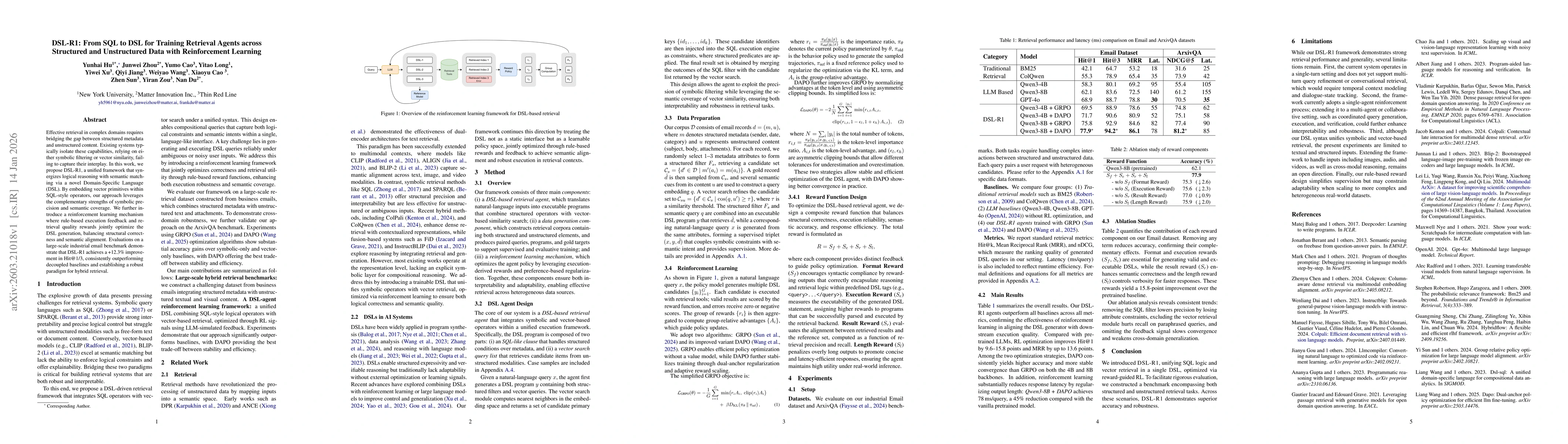 Thumbnail for DSL-R1: From SQL to DSL for Training Retrieval Agents across Structured and Unstructured Data with Reinforcement Learning
