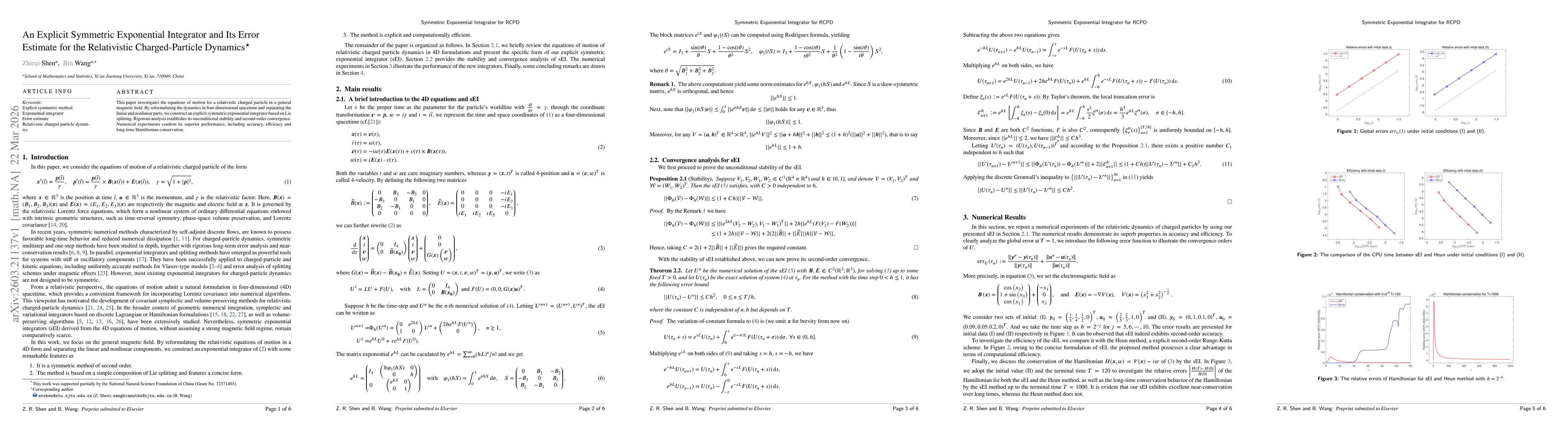 Thumbnail for An Explicit Symmetric Exponential Integrator and Its Error Estimate for the Relativistic Charged-Particle Dynamics