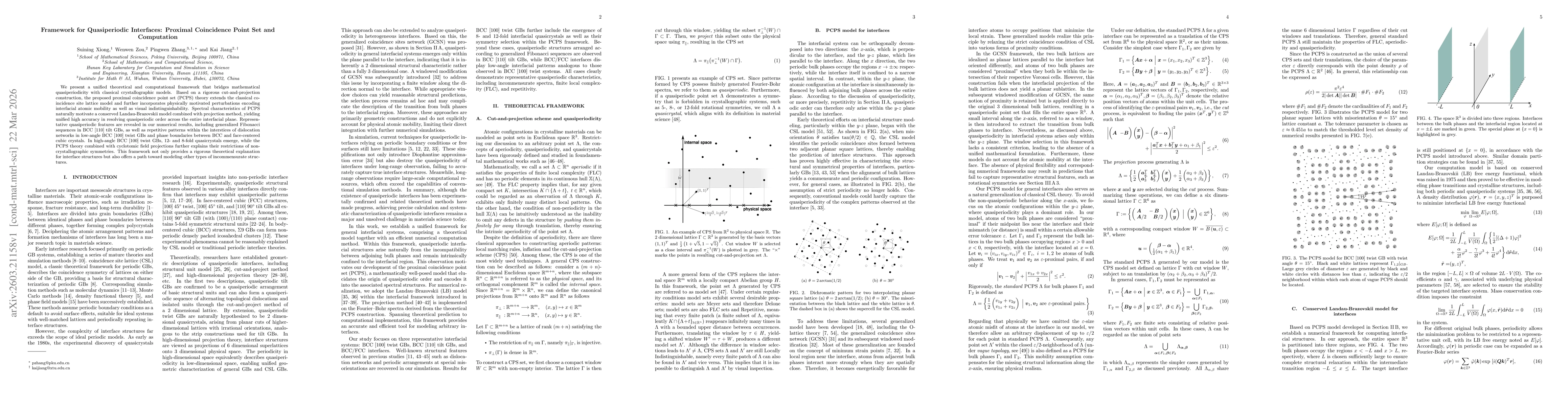 Thumbnail for Framework for Quasiperiodic Interfaces: Proximal Coincidence Point Set and Computation