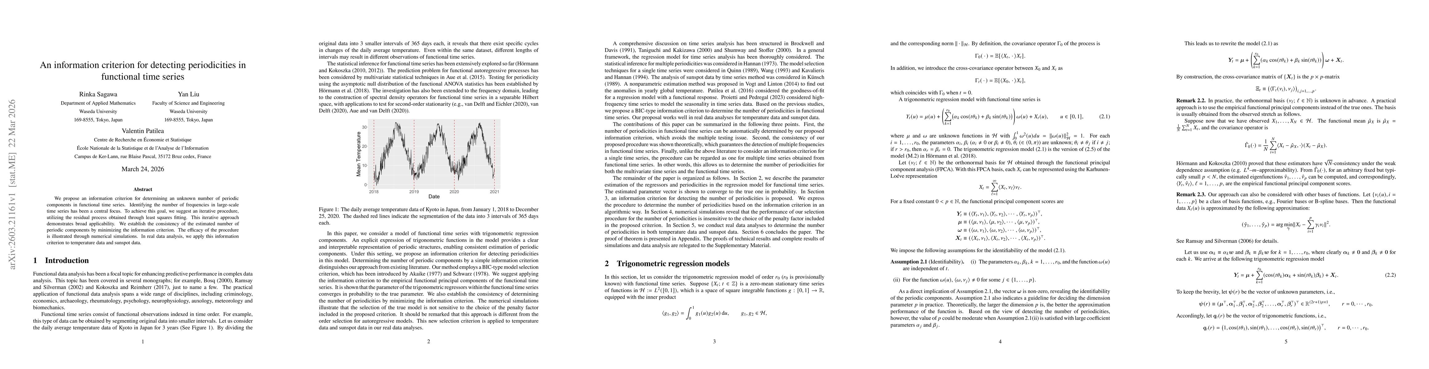 Thumbnail for An information criterion for detecting periodicities in functional time series