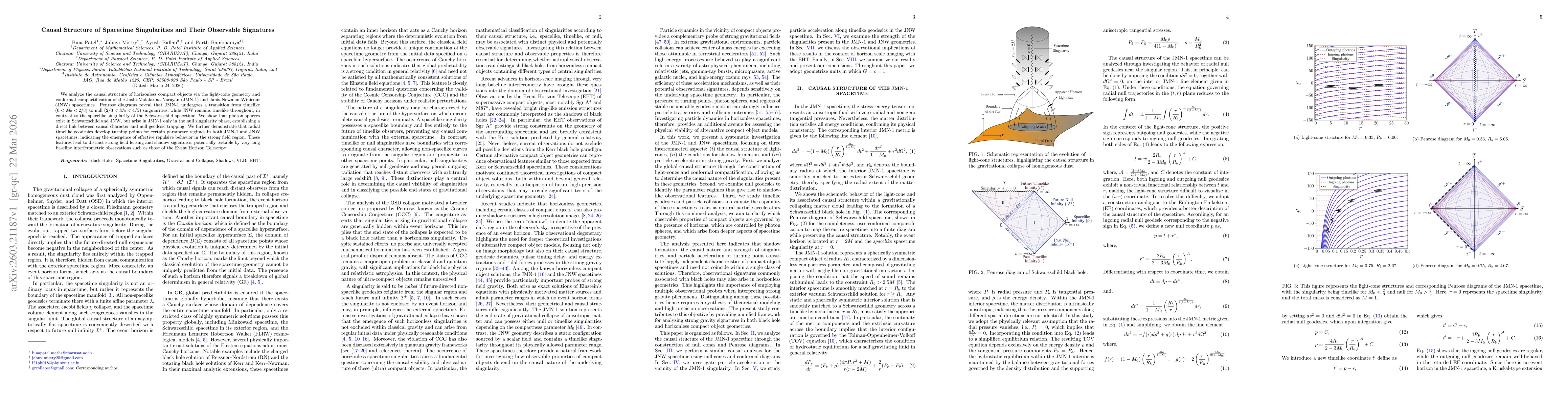Thumbnail for Causal Structure of Spacetime Singularities and Their Observable Signatures