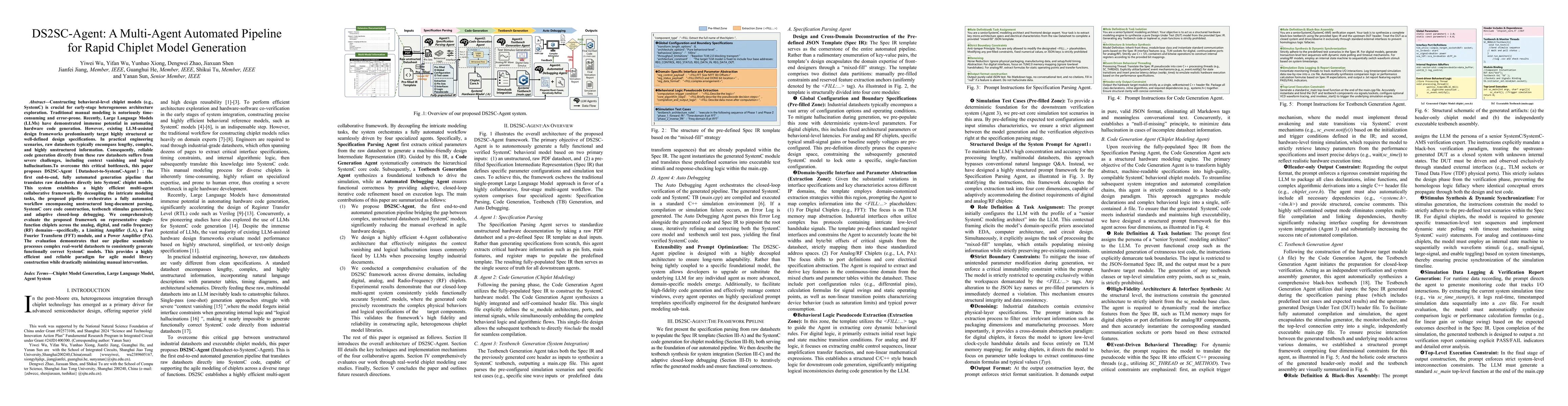 Thumbnail for DS2SC-Agent: A Multi-Agent Automated Pipeline for Rapid Chiplet Model Generation