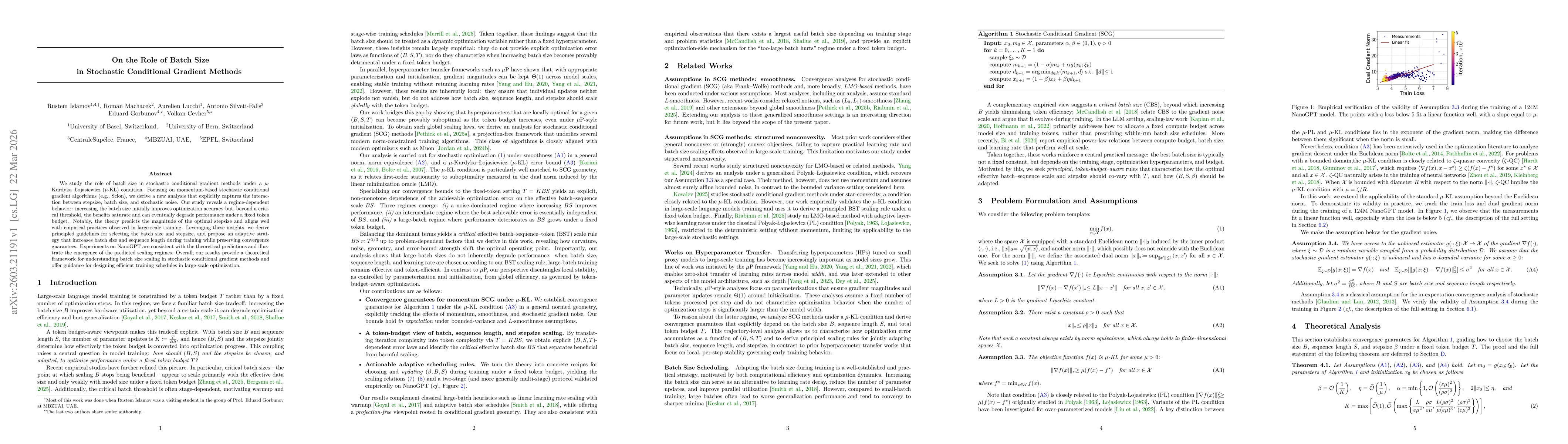 Thumbnail for On the Role of Batch Size in Stochastic Conditional Gradient Methods