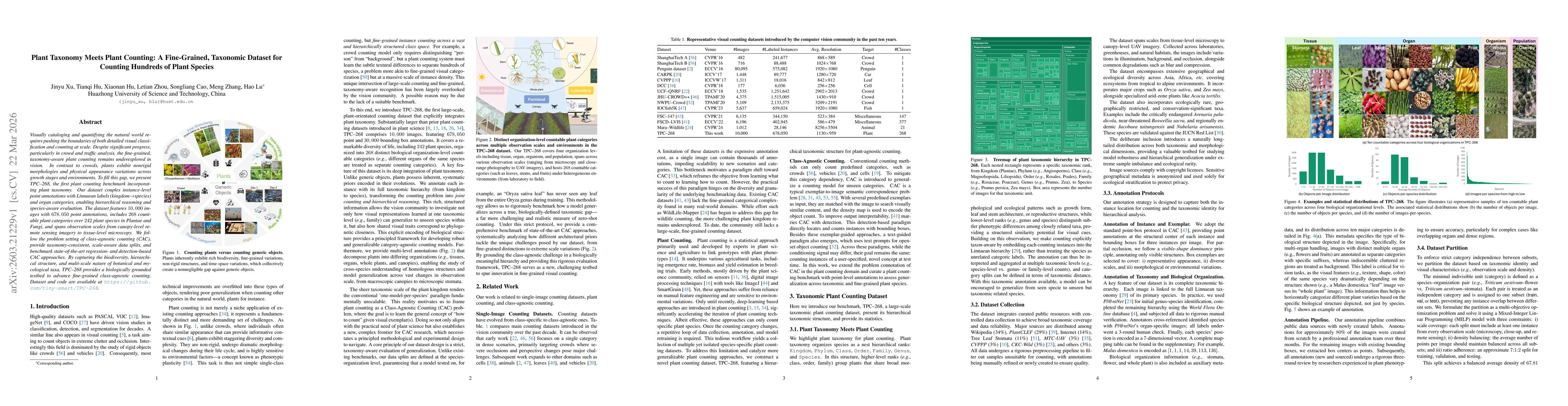 Thumbnail for Plant Taxonomy Meets Plant Counting: A Fine-Grained, Taxonomic Dataset for Counting Hundreds of Plant Species
