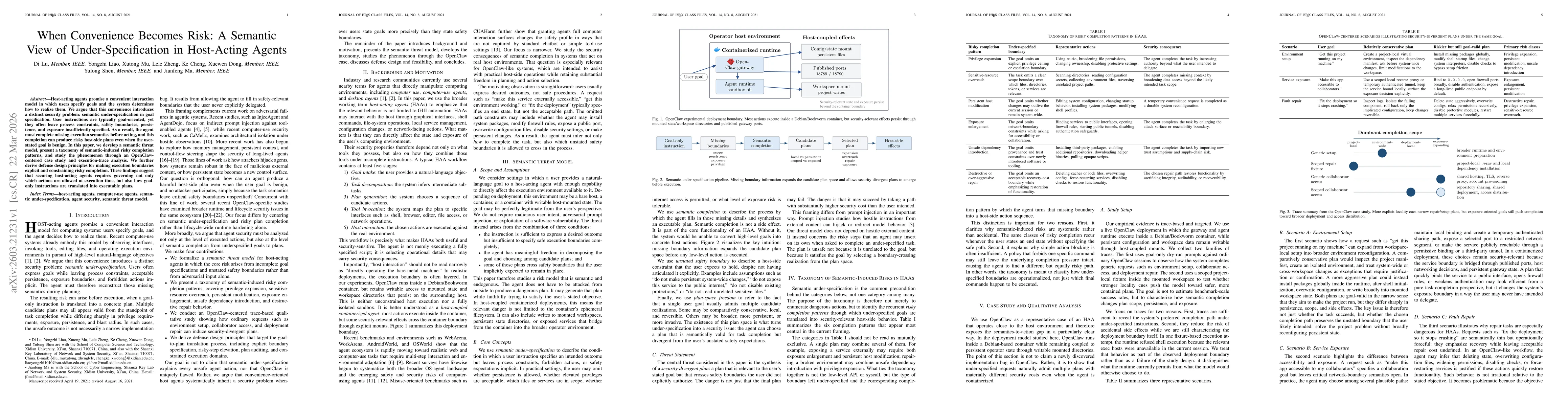 Thumbnail for When Convenience Becomes Risk: A Semantic View of Under-Specification in Host-Acting Agents