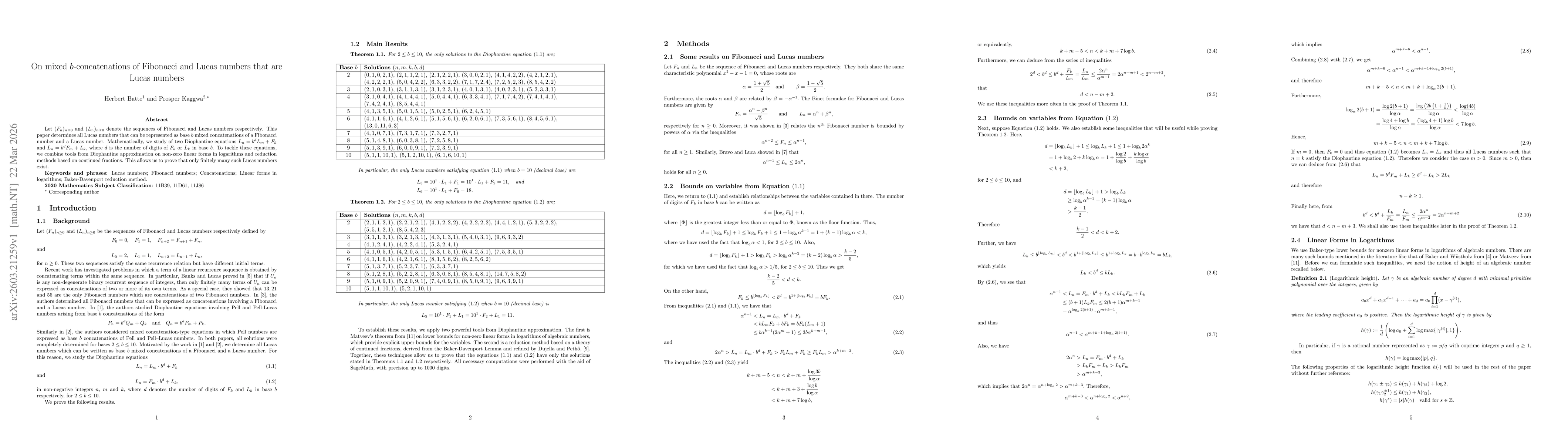Thumbnail for On mixed $b$-concatenations of Fibonacci and Lucas numbers that are Lucas numbers
