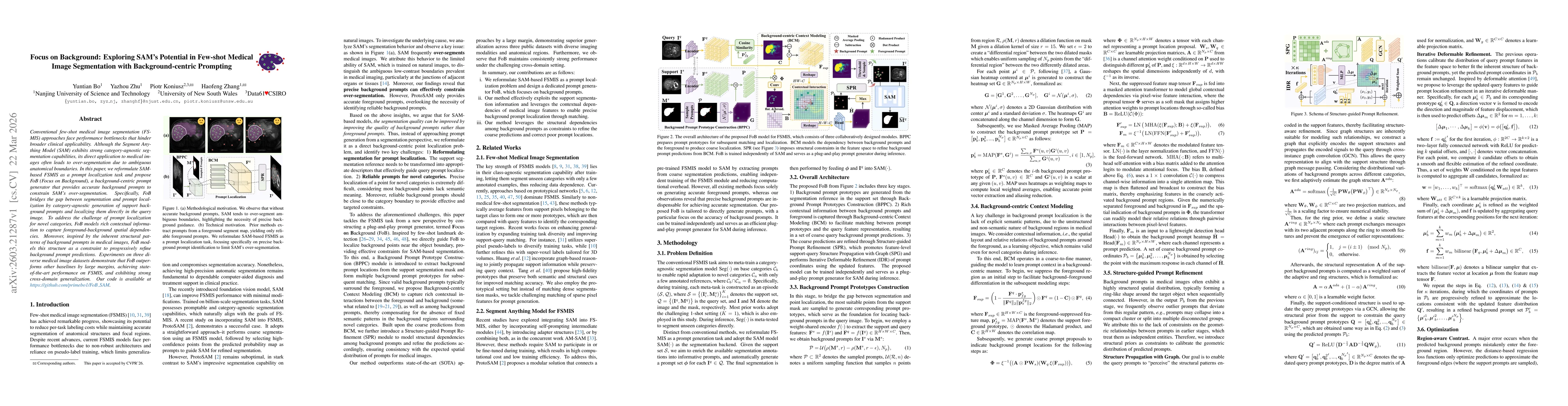 Thumbnail for Focus on Background: Exploring SAM's Potential in Few-shot Medical Image Segmentation with Background-centric Prompting