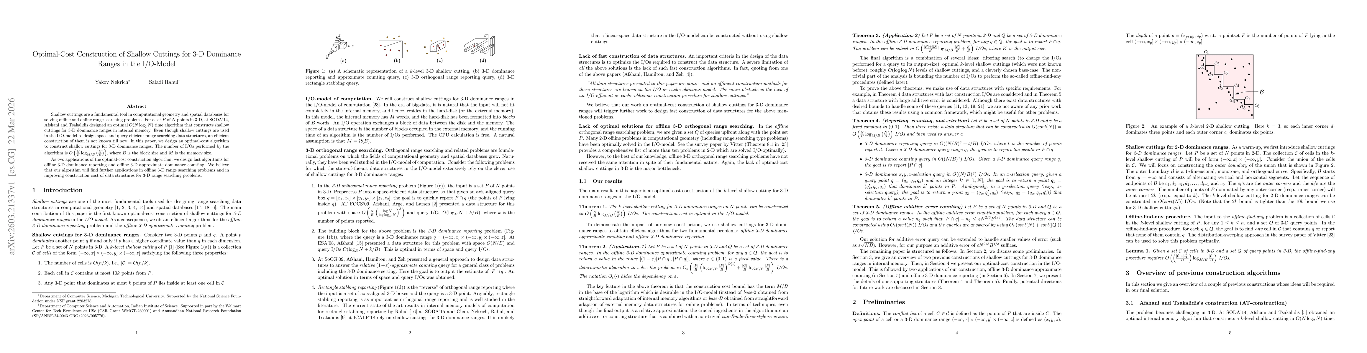 Thumbnail for Optimal-Cost Construction of Shallow Cuttings for 3-D Dominance Ranges in the I/O-Model
