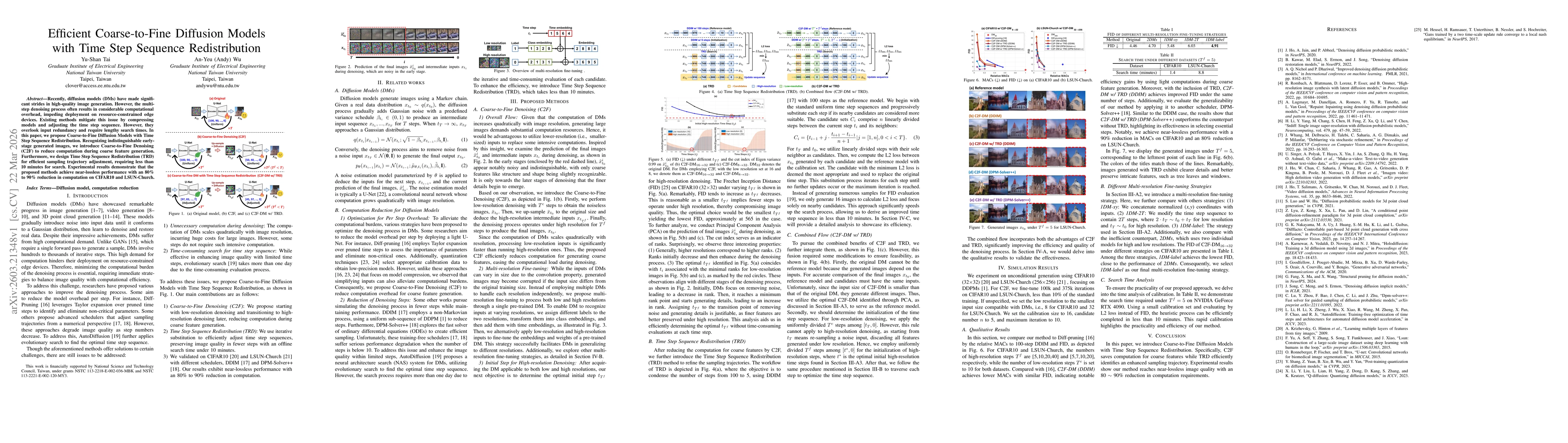Thumbnail for Efficient Coarse-to-Fine Diffusion Models with Time Step Sequence Redistribution