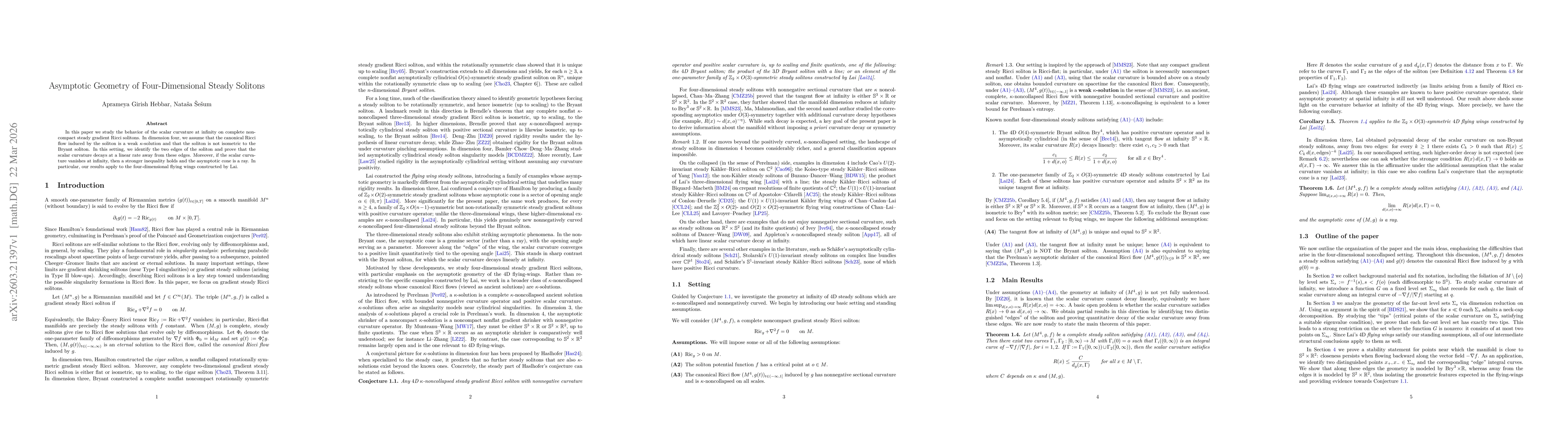 Thumbnail for Asymptotic Geometry of Four-Dimensional Steady Solitons
