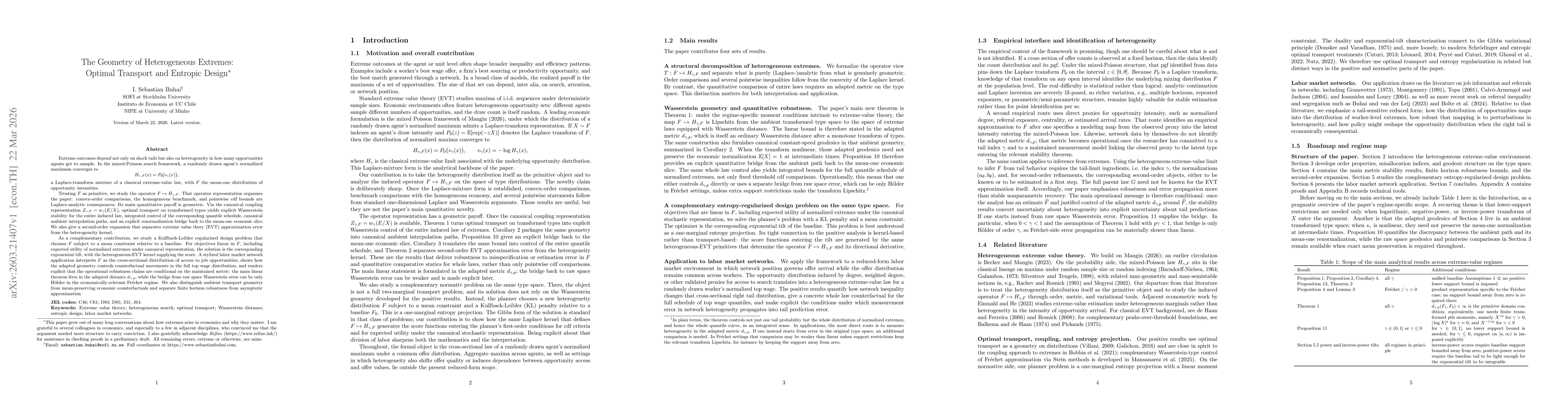 Thumbnail for The Geometry of Heterogeneous Extremes: Optimal Transport and Entropic Design