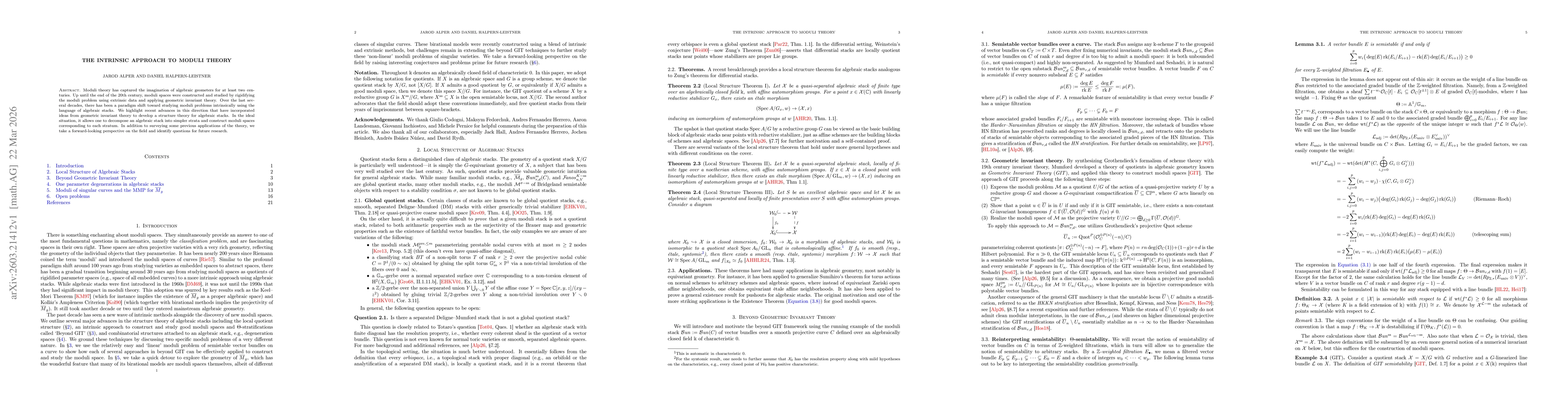 Thumbnail for The intrinsic approach to moduli theory