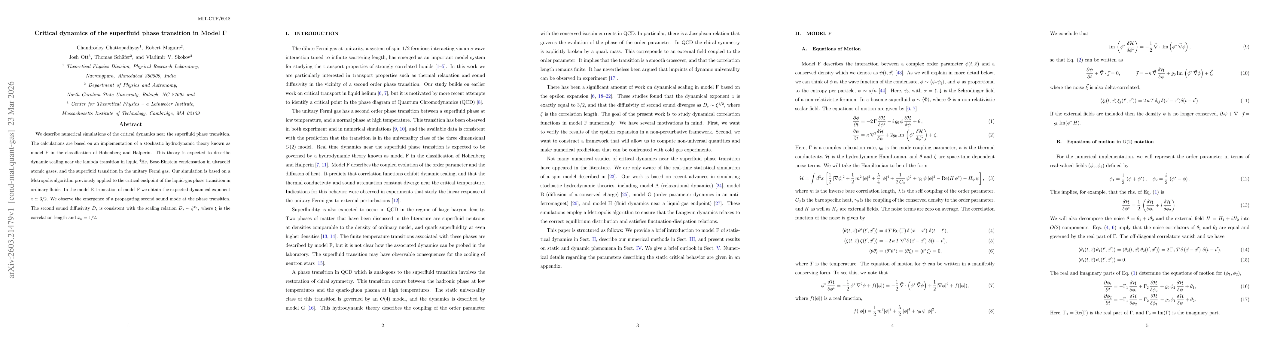 Thumbnail for Critical dynamics of the superfluid phase transition in Model F