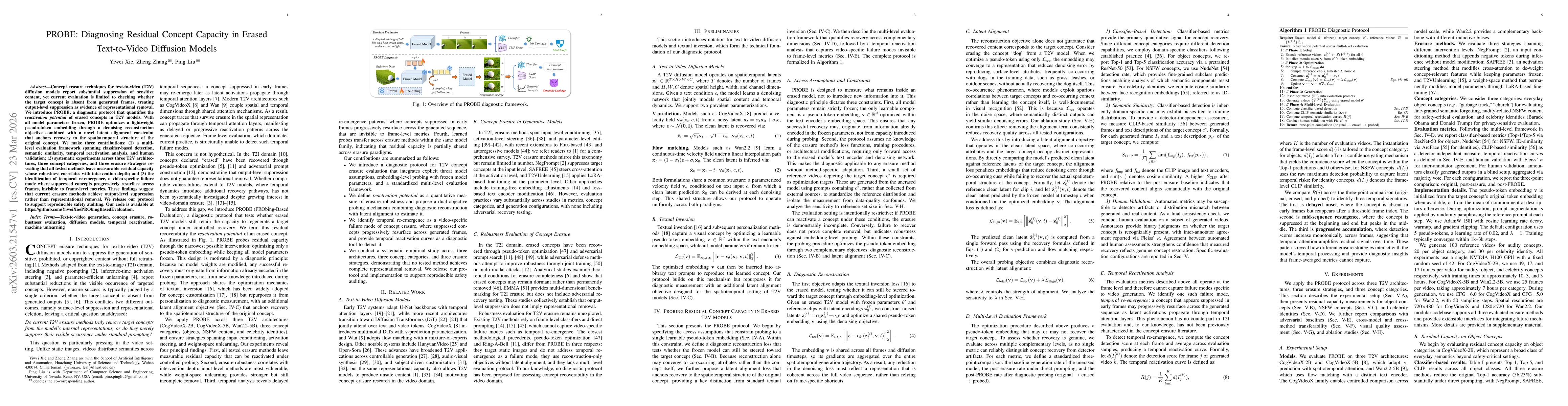 Thumbnail for PROBE: Diagnosing Residual Concept Capacity in Erased Text-to-Video Diffusion Models