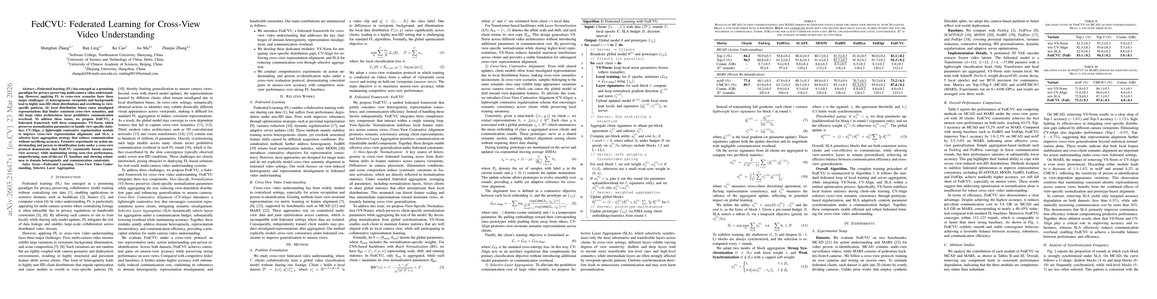 Thumbnail for FedCVU: Federated Learning for Cross-View Video Understanding