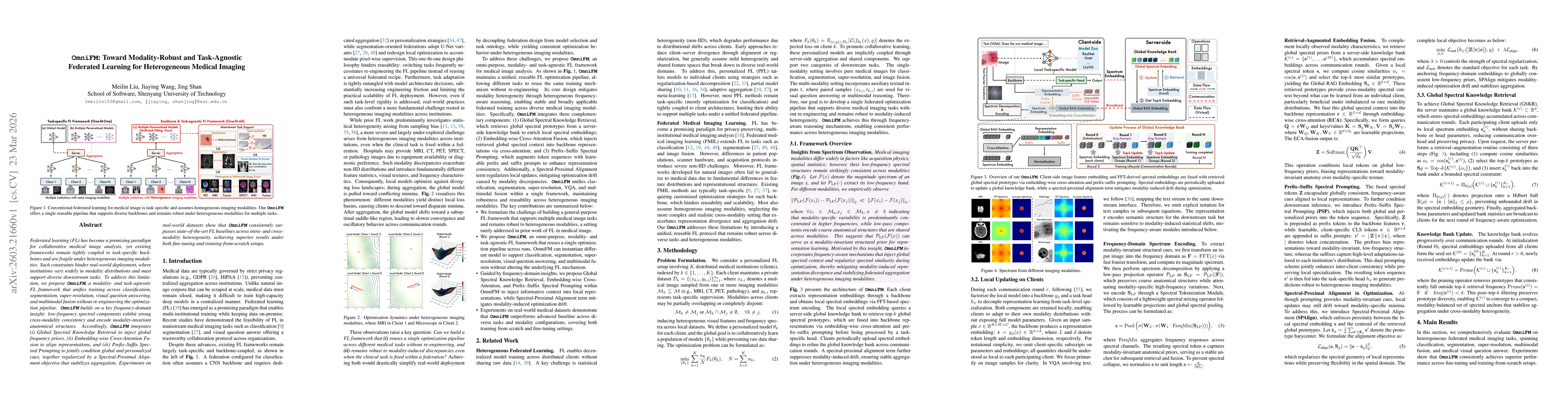 Thumbnail for OmniFM: Toward Modality-Robust and Task-Agnostic Federated Learning for Heterogeneous Medical Imaging