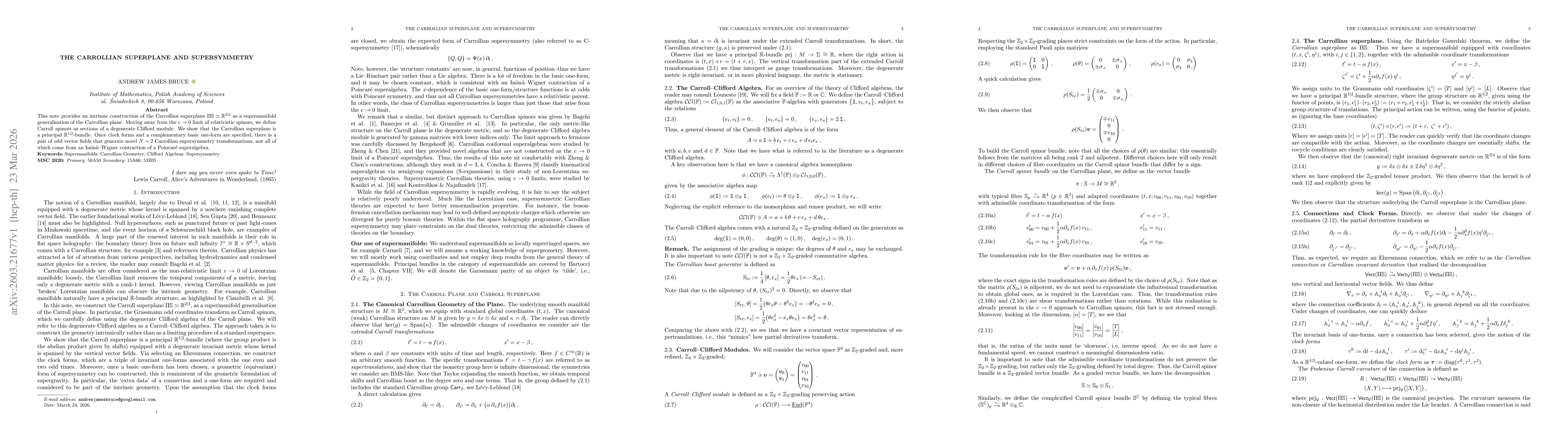 Thumbnail for The Carrollian Superplane and Supersymmetry