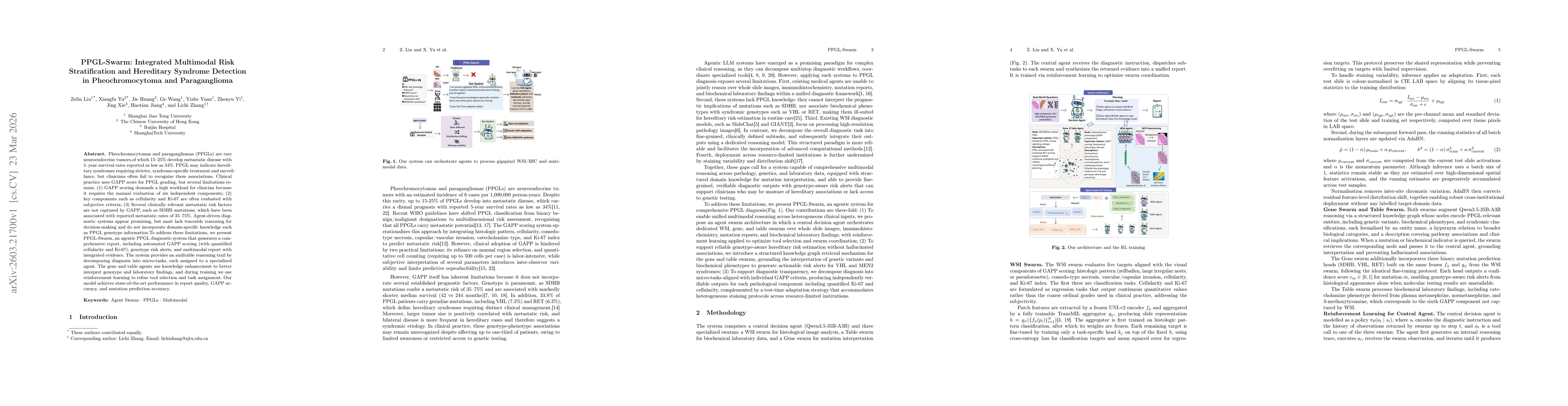 Thumbnail for PPGL-Swarm: Integrated Multimodal Risk Stratification and Hereditary Syndrome Detection in Pheochromocytoma and Paraganglioma