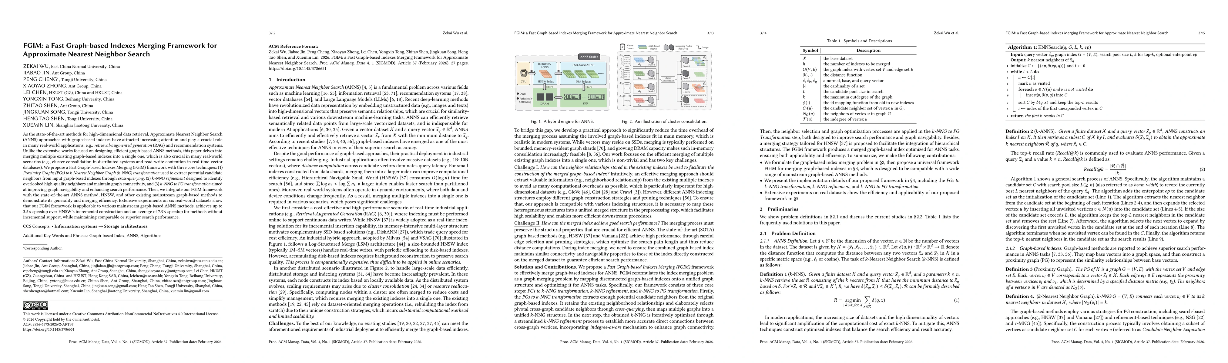 Thumbnail for FGIM: a Fast Graph-based Indexes Merging Framework for Approximate Nearest Neighbor Search