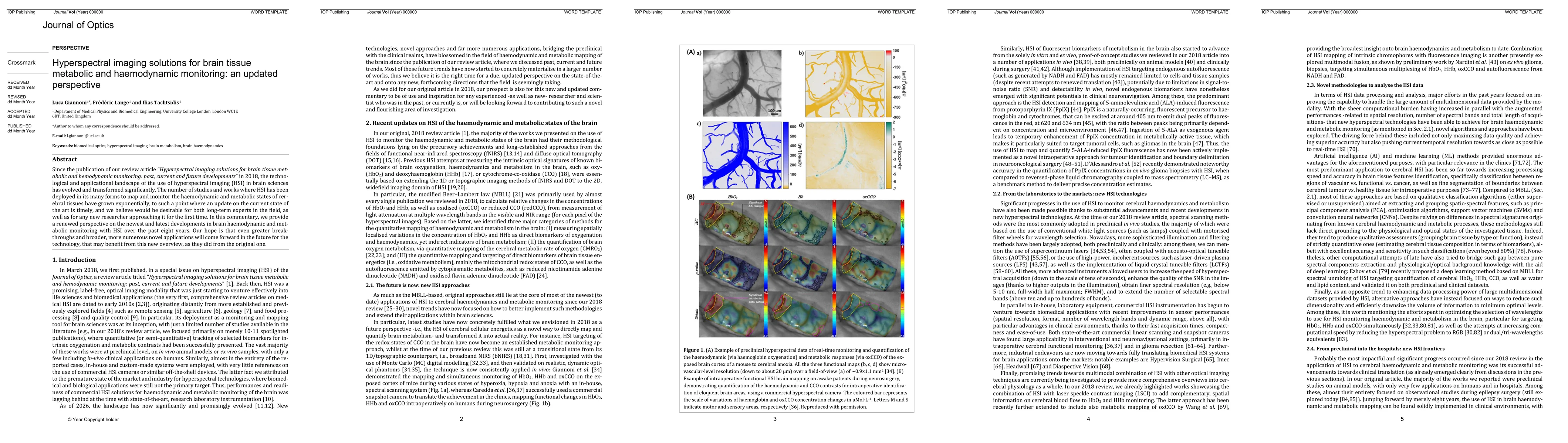 Thumbnail for Hyperspectral imaging solutions for brain tissue metabolic and haemodynamic monitoring: an updated perspective