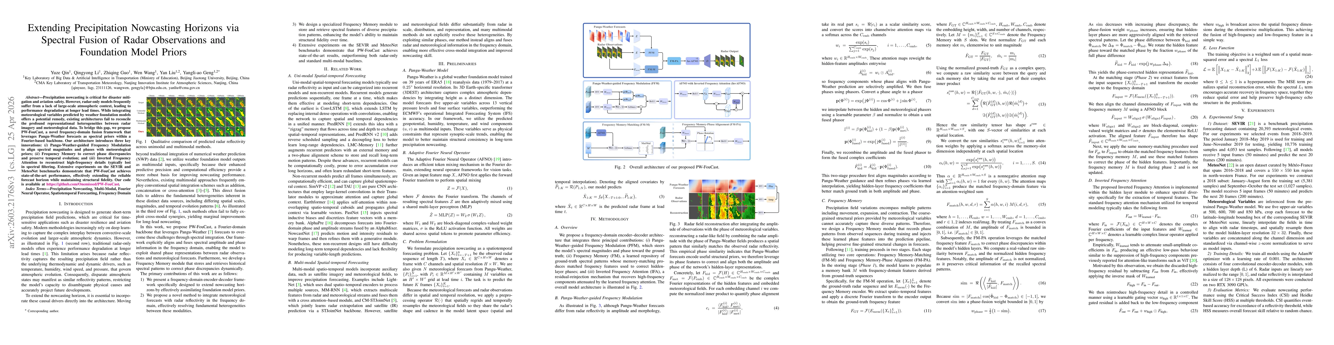 Thumbnail for Extending Precipitation Nowcasting Horizons via Spectral Fusion of Radar Observations and Foundation Model Priors