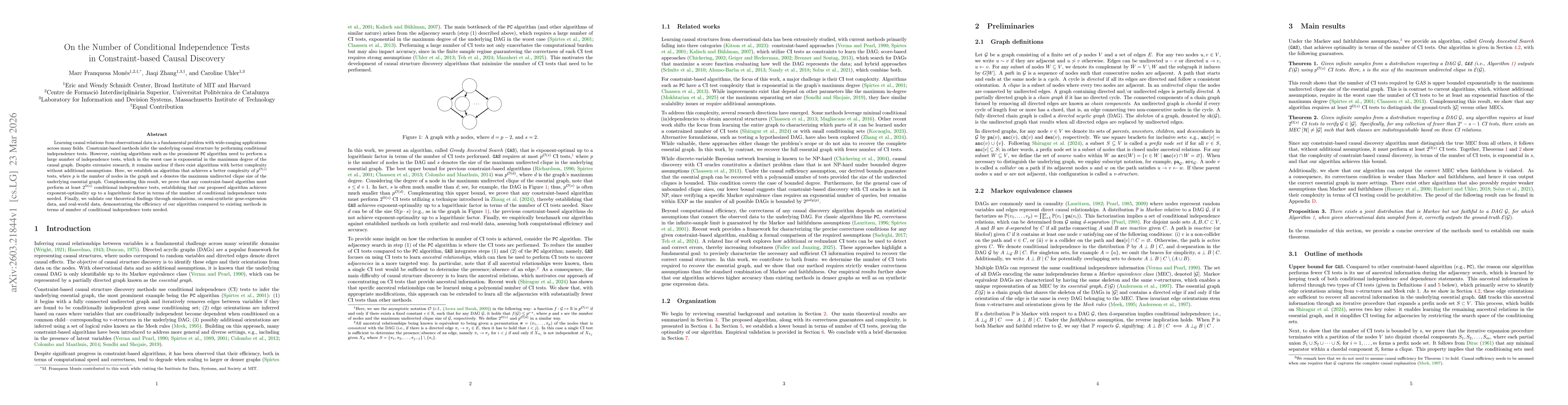 Thumbnail for On the Number of Conditional Independence Tests in Constraint-based Causal Discovery