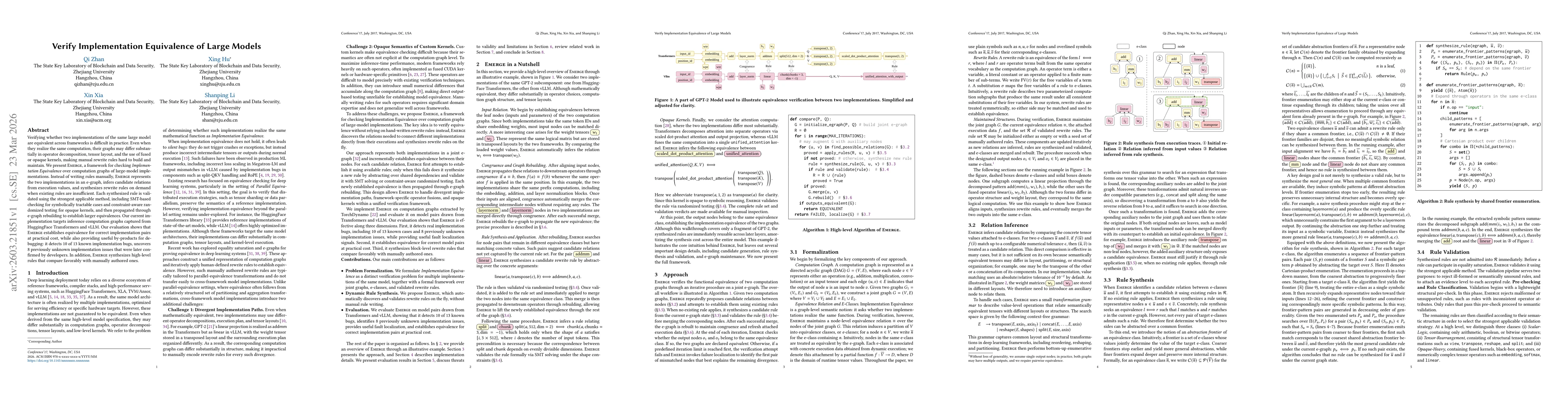 Thumbnail for Verify Implementation Equivalence of Large Models