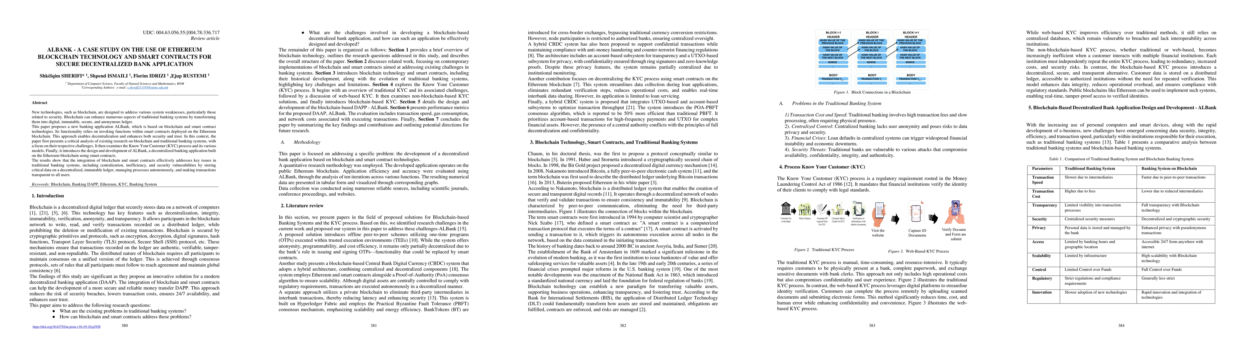 Thumbnail for Albank -- a case study on the use of ethereum blockchain technology and smart contracts for secure decentralized bank application
