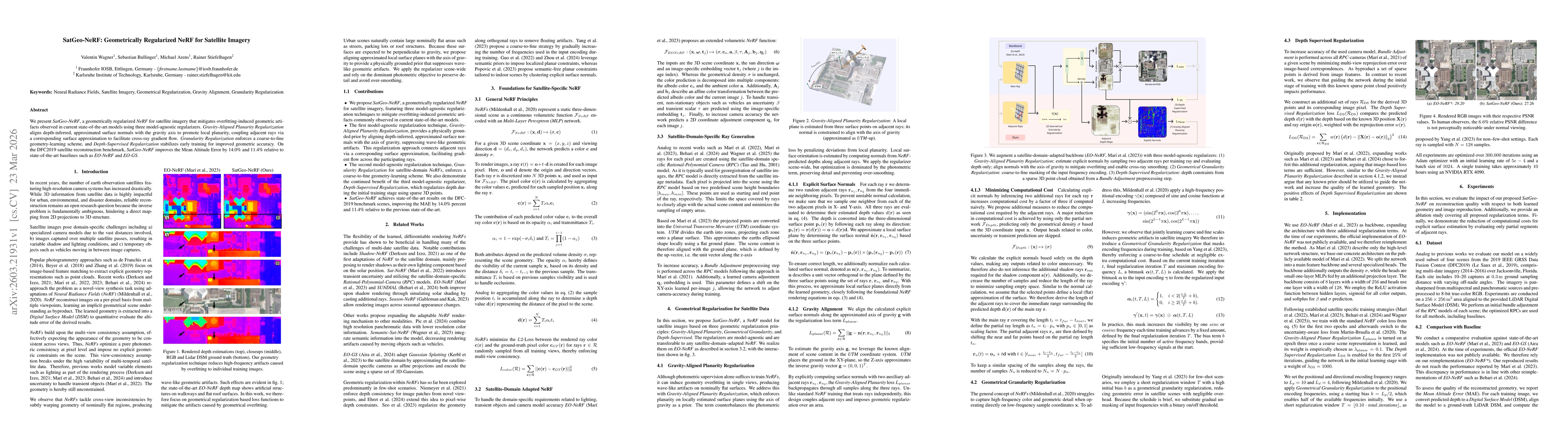 Thumbnail for SatGeo-NeRF: Geometrically Regularized NeRF for Satellite Imagery