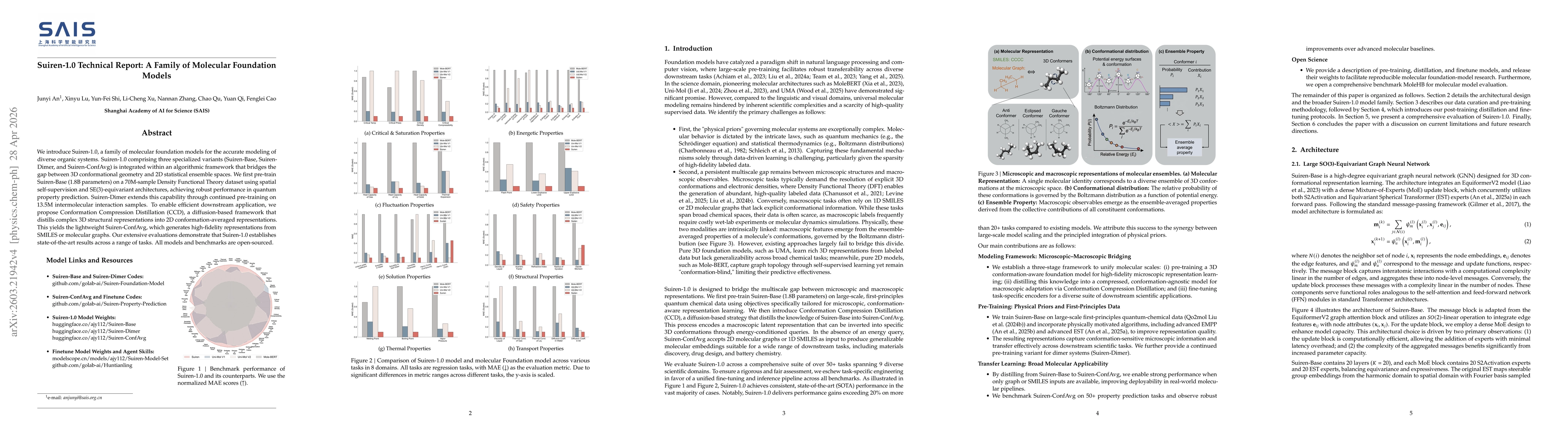 Thumbnail for Suiren-1.0 Technical Report: A Family of Molecular Foundation Models