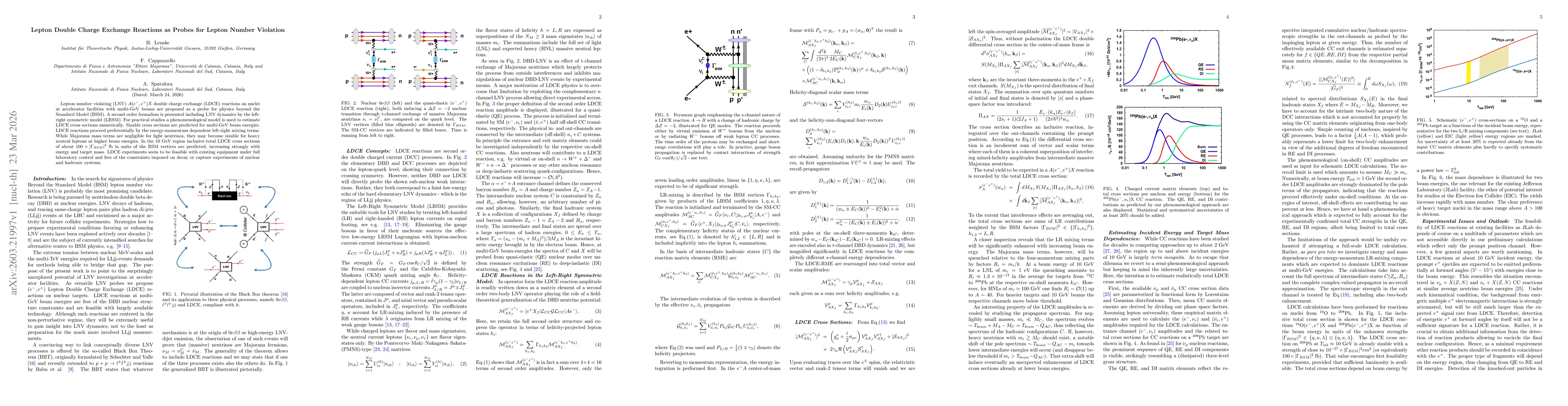 Thumbnail for Lepton Double Charge Exchange Reactions as Probes for Lepton Number Violation
