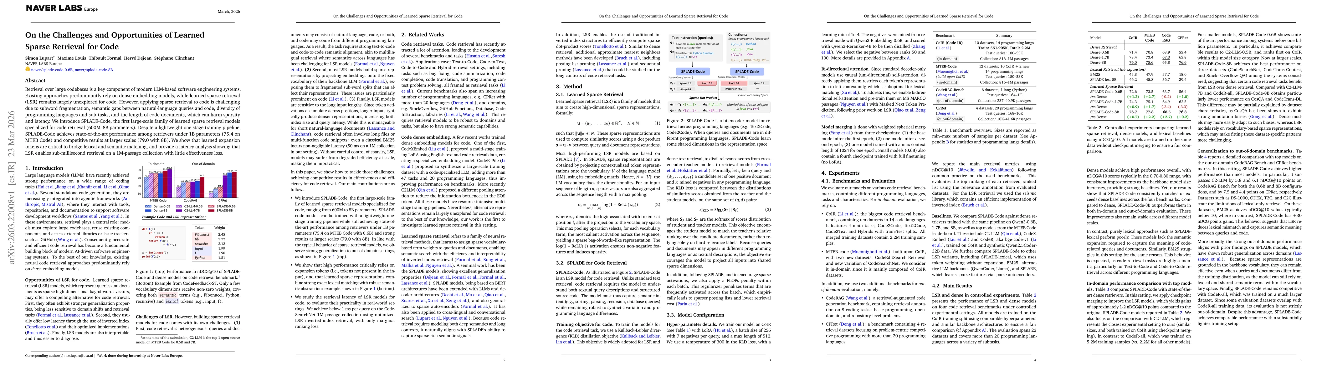 Thumbnail for On the Challenges and Opportunities of Learned Sparse Retrieval for Code