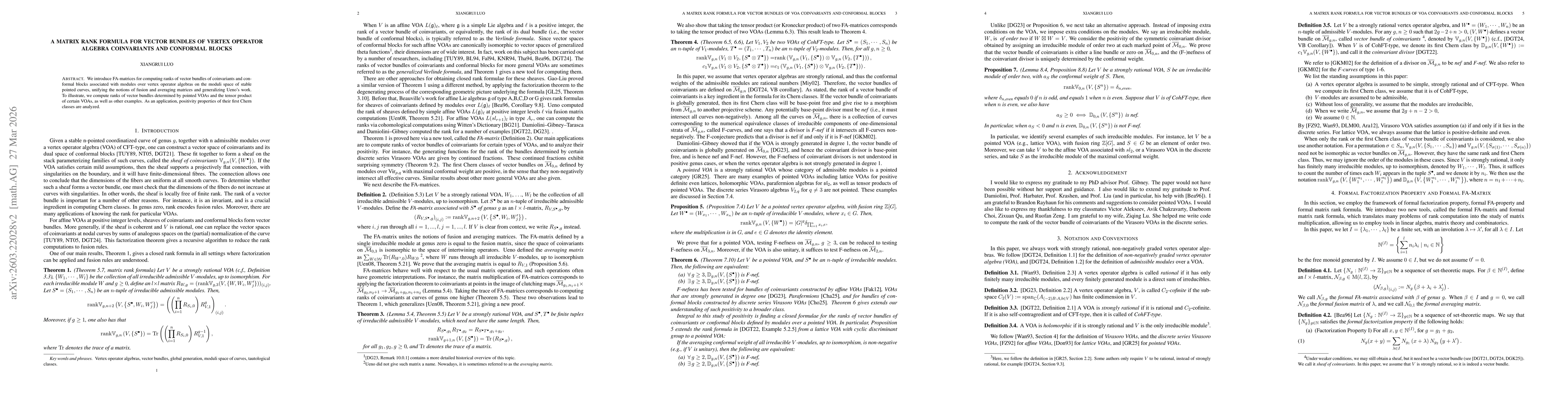 Thumbnail for A Matrix Rank Formula for Vector Bundles of Vertex Operator Algebra Coinvariants and Conformal Blocks