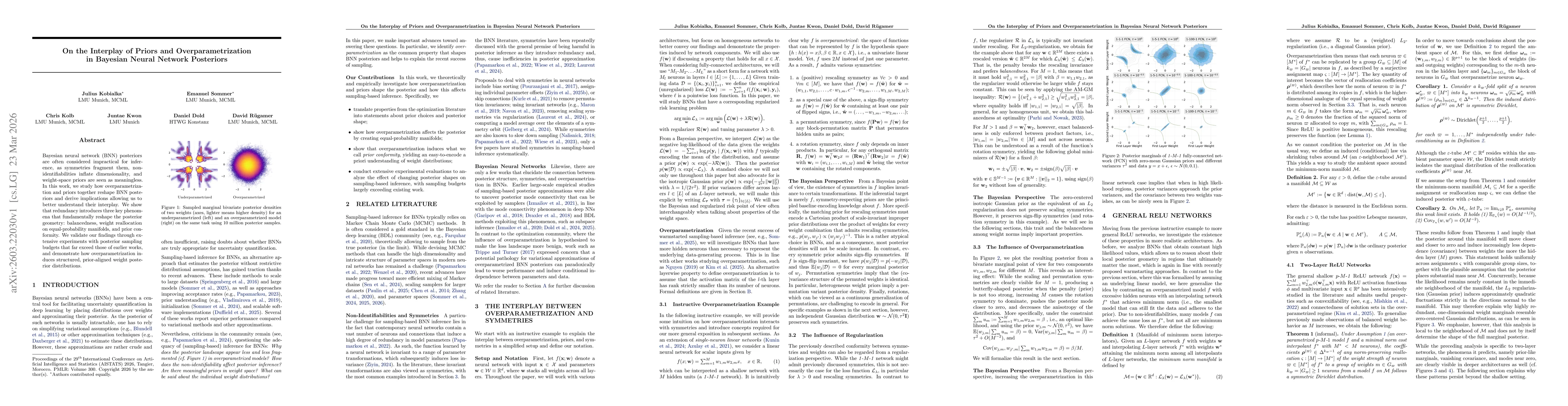 Thumbnail for On the Interplay of Priors and Overparametrization in Bayesian Neural Network Posteriors