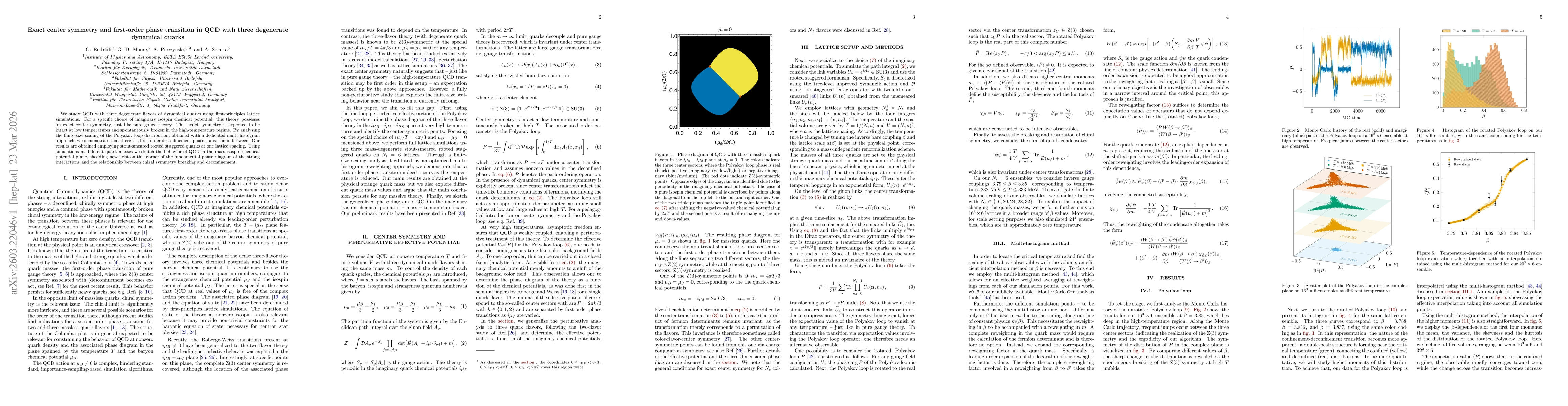 Thumbnail for Exact center symmetry and first-order phase transition in QCD with three degenerate dynamical quarks