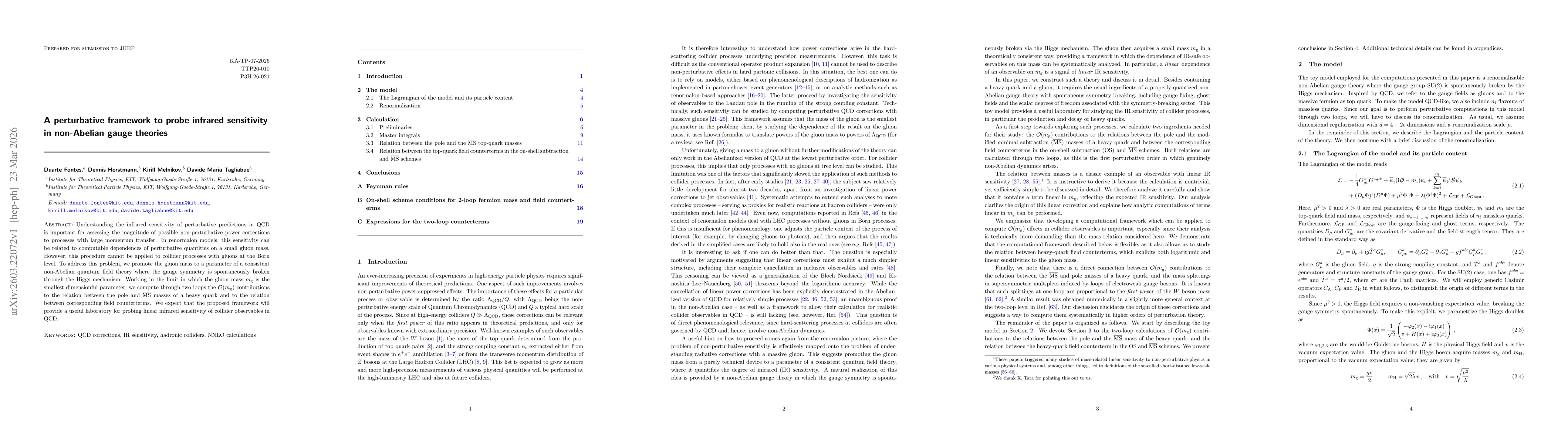 Thumbnail for A perturbative framework to probe infrared sensitivity in non-Abelian gauge theories