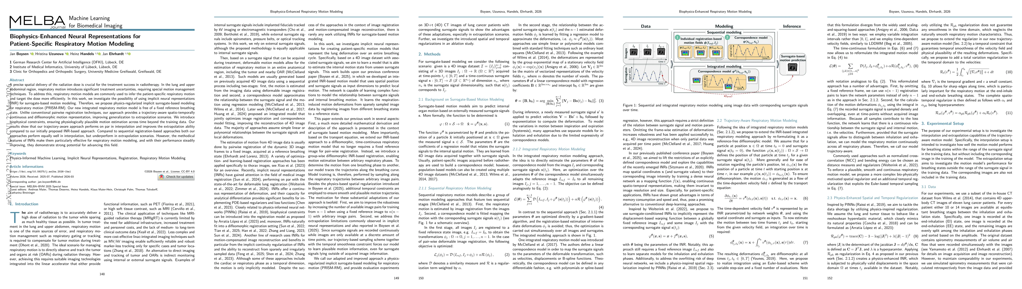 Thumbnail for Biophysics-Enhanced Neural Representations for Patient-Specific Respiratory Motion Modeling