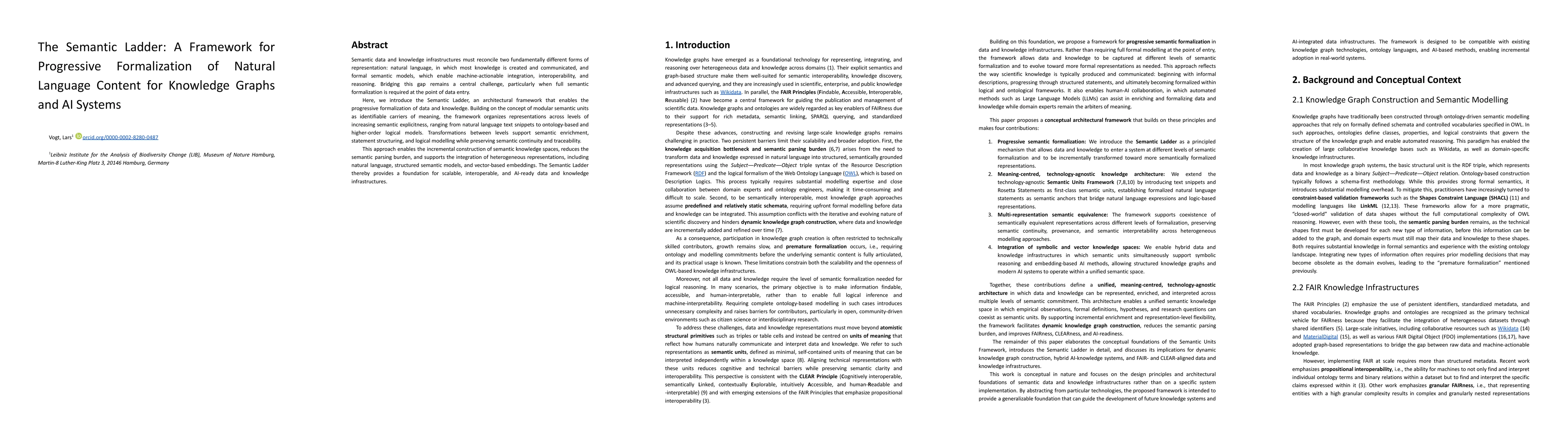 Thumbnail for The Semantic Ladder: A Framework for Progressive Formalization of Natural Language Content for Knowledge Graphs and AI Systems