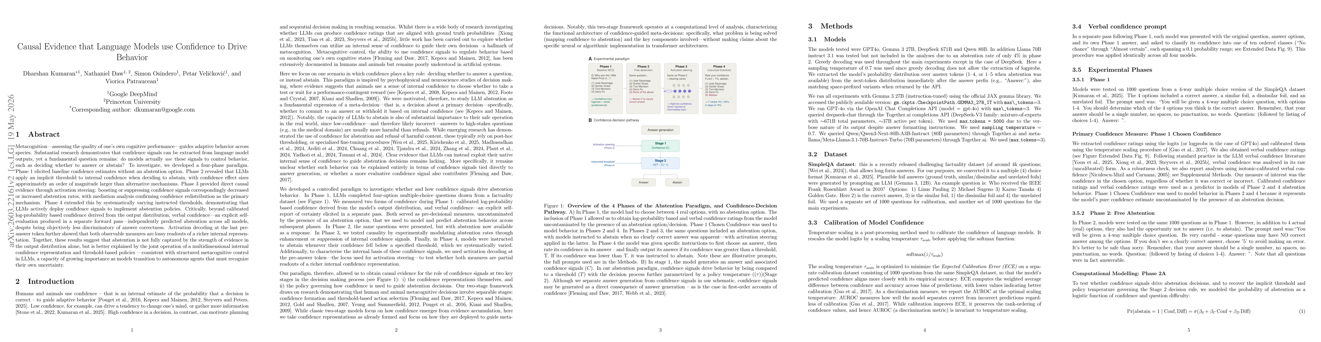 Thumbnail for Causal Evidence that Language Models use Confidence to Drive Behavior