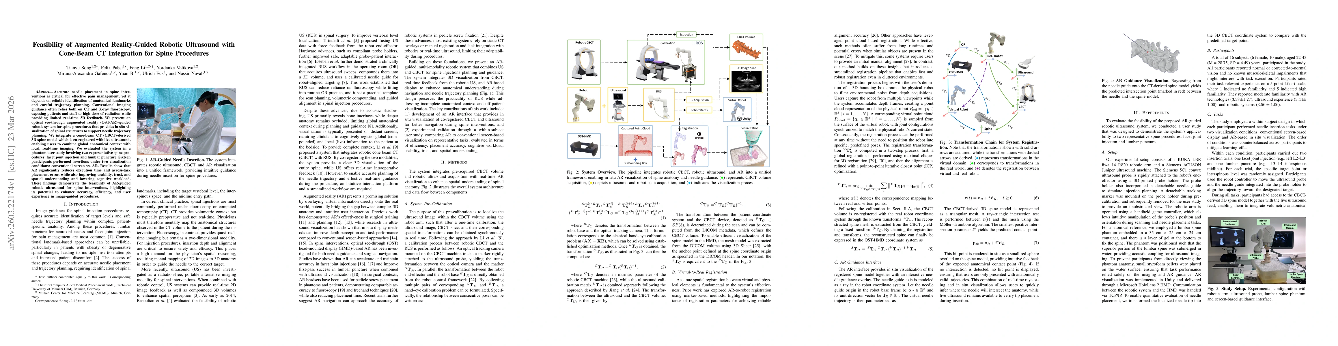 Thumbnail for Feasibility of Augmented Reality-Guided Robotic Ultrasound with Cone-Beam CT Integration for Spine Procedures