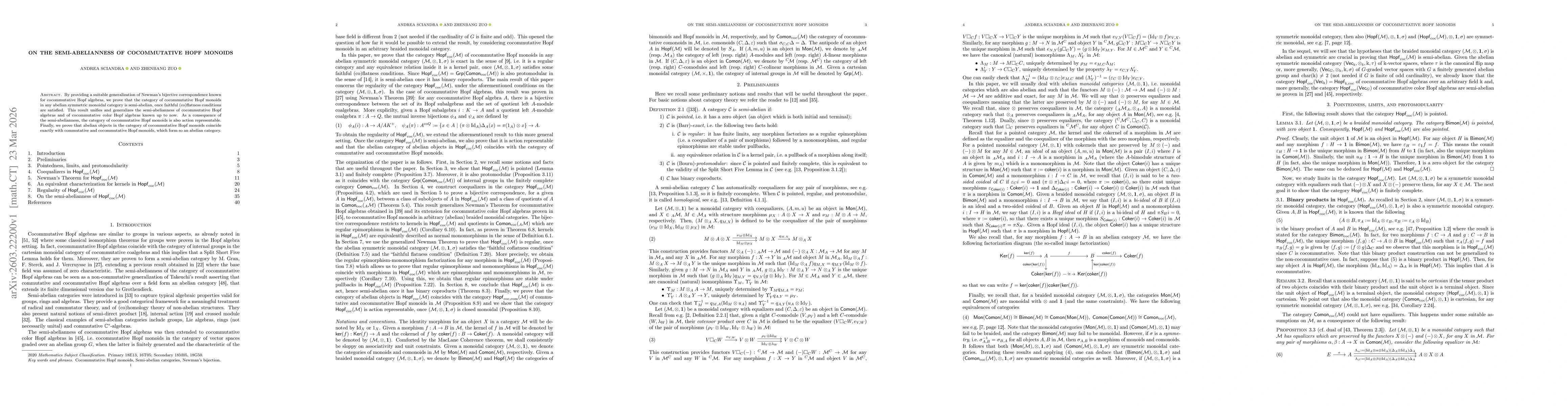 Thumbnail for On the semi-abelianness of cocommutative Hopf monoids